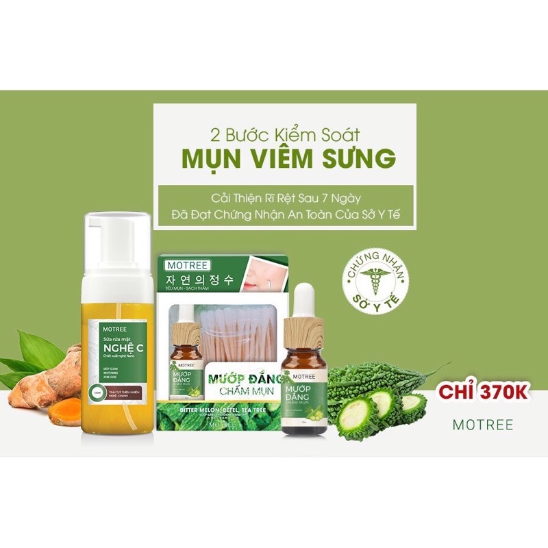 Mẫu mơi 🔥 Chấm mụn mướp đắng Motree