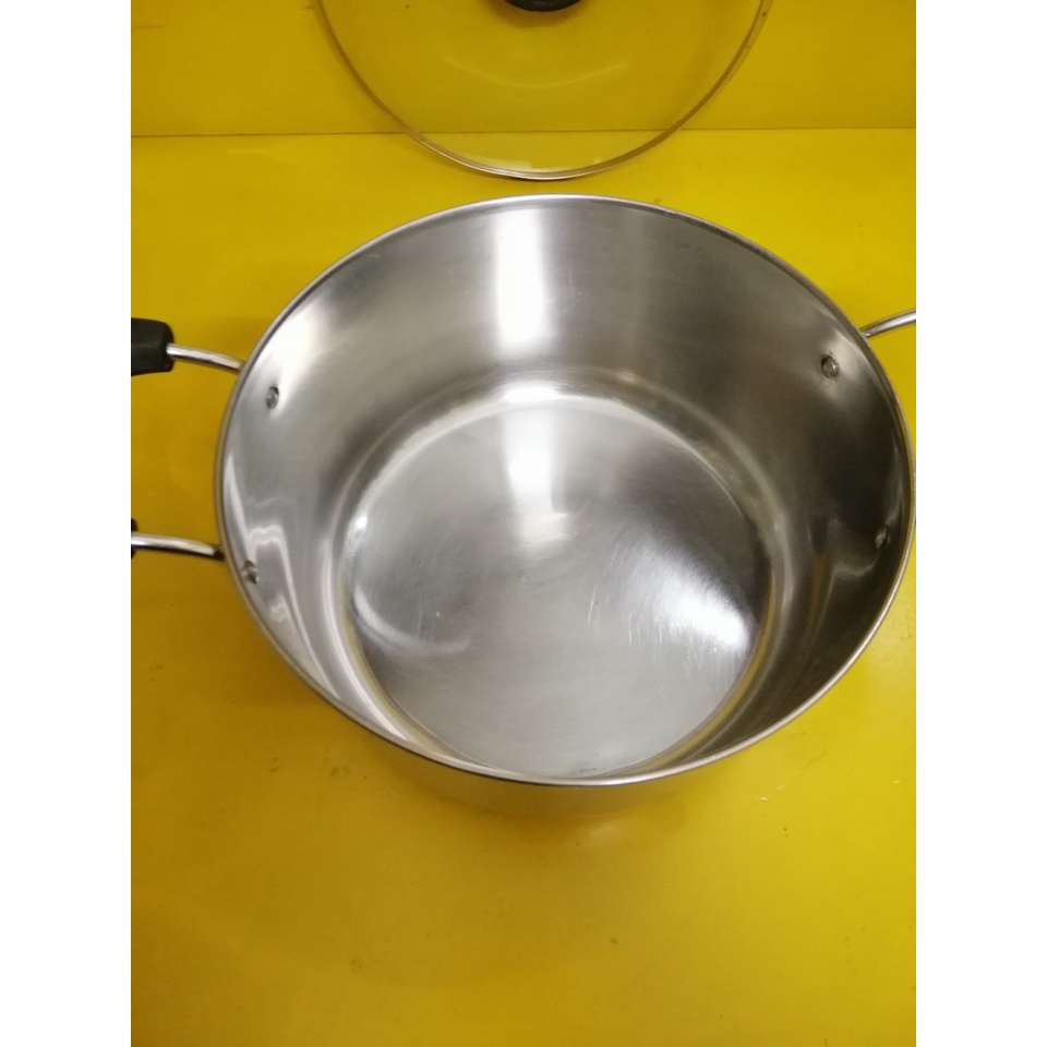 Nồi inox nội địa Nhật, size 22cm, cao 11cm (mã 762), Dùng được bếp từ