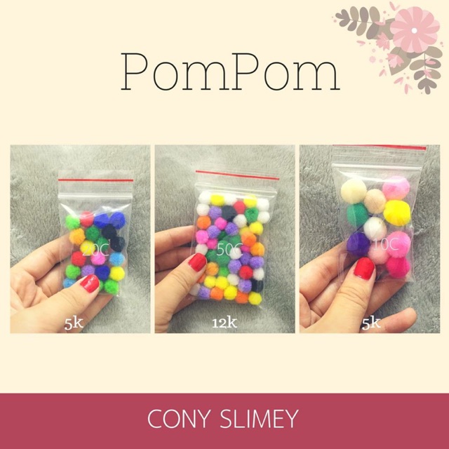 PomPom Slime 1cm