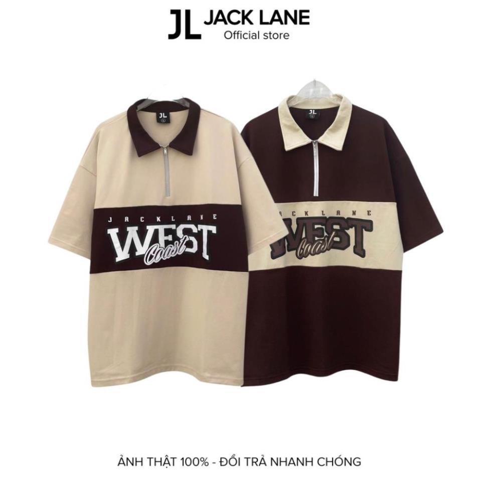 Áo polo oversize Jack Lane West Coast, Áo phông có cổ form rộng nam nữ Jack Lane, Local Brand Jack Lane ⚡ 