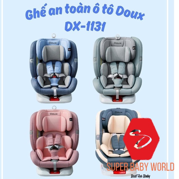 Ghế ngồi ô tô trẻ em Doux DX-1131 quay 360 độ isofix