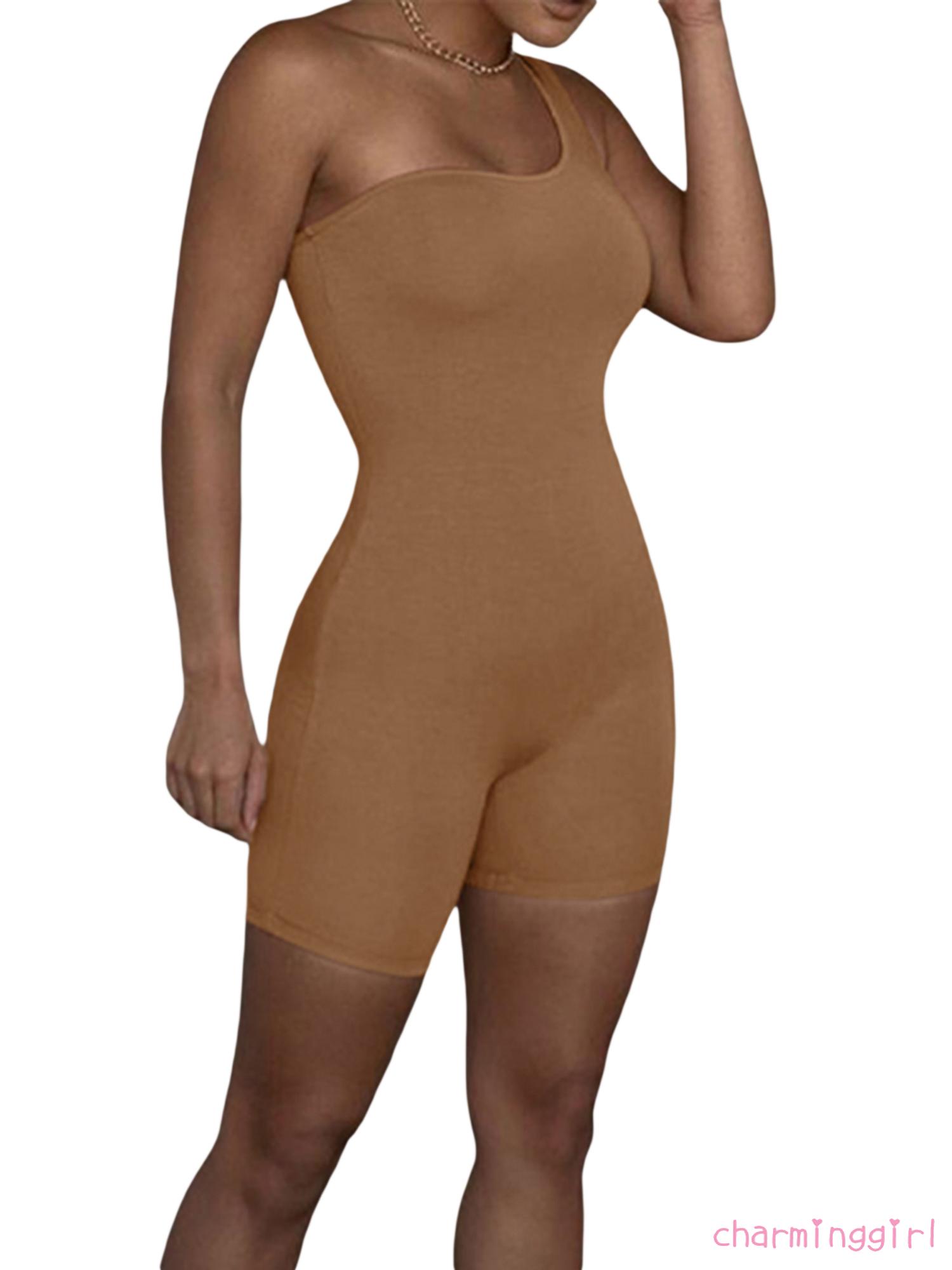 Jumpsuit Lệch Vai Màu Trơn Quyến Rũ Cho Nữ | BigBuy360 - bigbuy360.vn