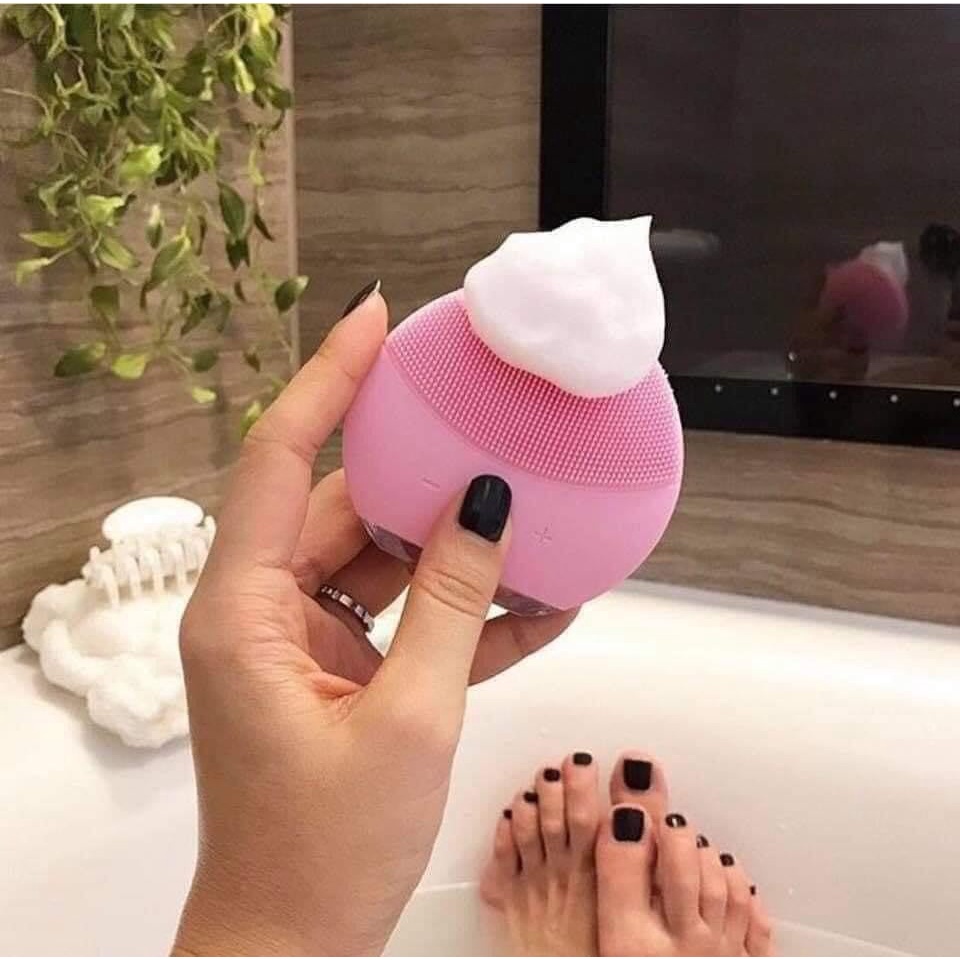 Máy rửa mặt Forever Lina Mini cầm tay cao cấp chính hãng - Máy rửa mặt kiêm Massage nâng cơ làm sạch sâu cho làn da khỏe