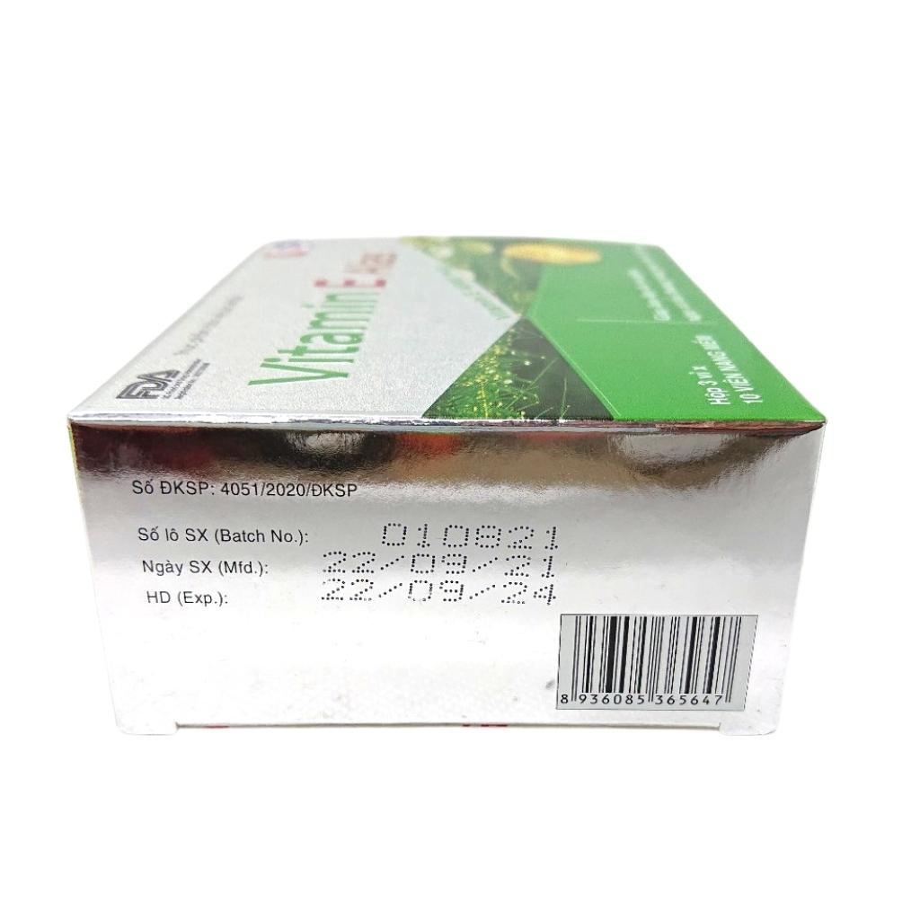 Viên Uống Vitamin E 400iu Alas US Pharma USA -Hộp 30 viên