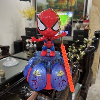 Đèn lồng trung thu nhện spireman. Đồ chơi trung thu cho bé có đèn có nhạc