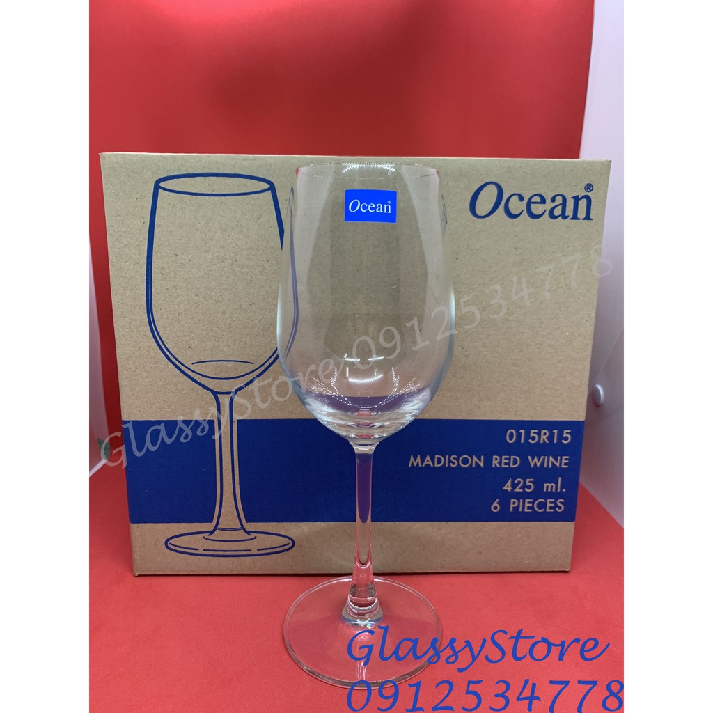Ly (cốc) rượu vang thủy tinh Ocean Madison Red Wine - 425ml - 1015R15 (Hàng nhập khẩu Thái Lan chính hãng)