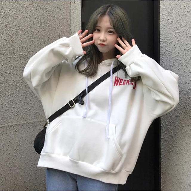 (ORDER) Áo hoodie nỉ tia kéo weekend