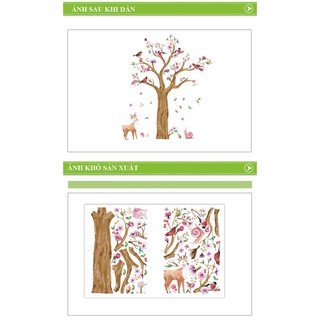 Decal dán tường Cây mùa xuân