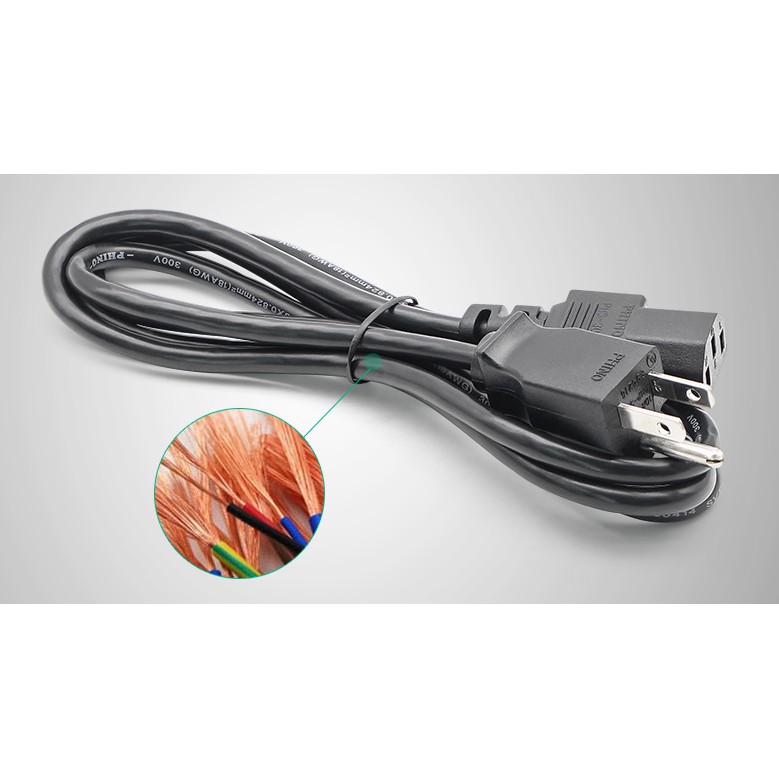 Dây nguồn 3 chân C13 dài 1,5m Chuẩn us Của Mỹ