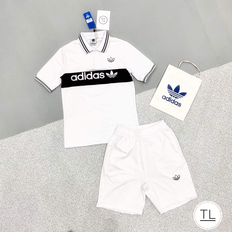 Bộ cộc Das lá phối ngang - Bộ thể thao đôi - Đồ bộ hè nam - Bee Shop | BigBuy360 - bigbuy360.vn