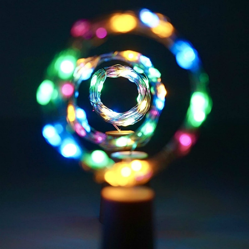 Dây đèn led trang trí chai rượu đẹp mắt