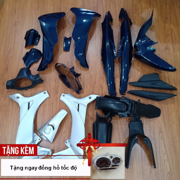 Bộ dàn áo JUPITER V - màu XANH NHỚT - phanh Đĩa, nhựa nguyên sinh ABS - TẶNG ĐỒNG HỒ CƠ ĐO TỐC ĐỘ