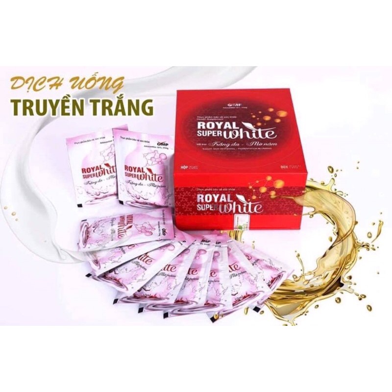 {Chính hãng - mua 1 tặng 3} Combo 3 Hộp Dịch Uống Truyền Trắng SUPER WHITE MinhLady (quà tặng tuỳ khách chọn - Ib shop)