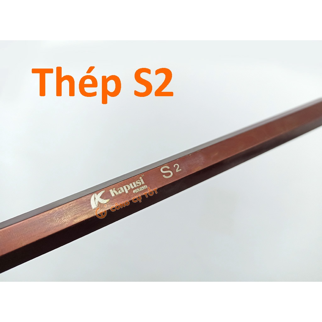 Lục giác đầu bi lẻ 12mm chữ L 245x55mm xi nâu Kapusi