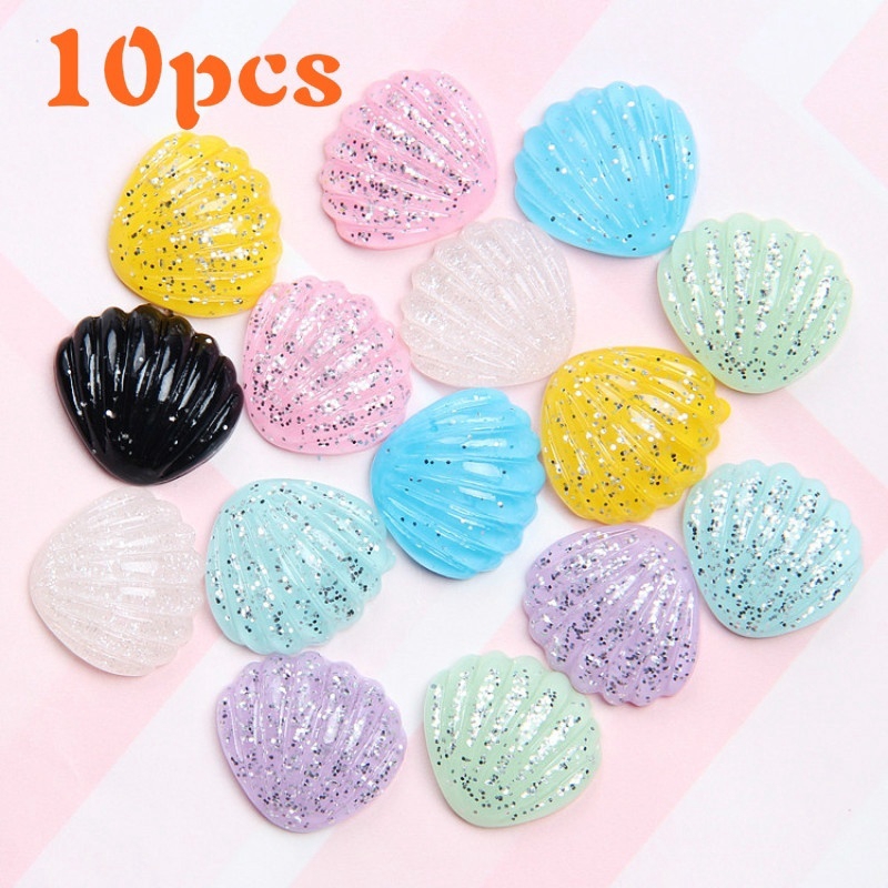 10 Vỏ Sò Bằng Nhựa Trang Trí Điện Thoại