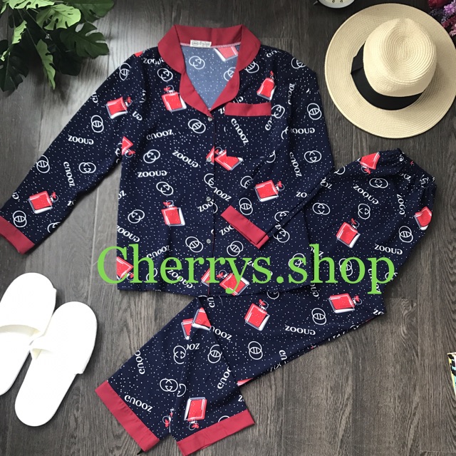 (xã kho rẽ cam kết đẹp ) Đồ bộ pijama tay dài quần dài lụa thái hàng mới | BigBuy360 - bigbuy360.vn
