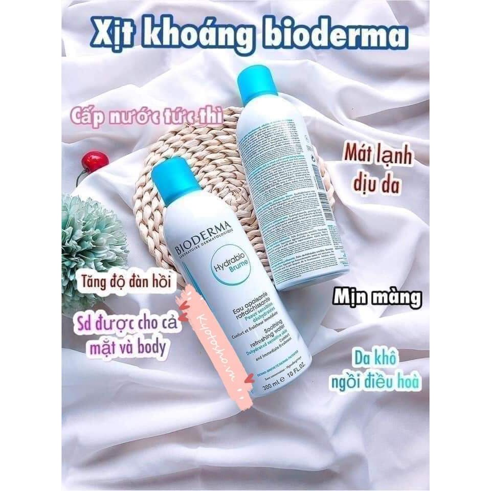 Xịt Khoáng Bioderma Hydrabio Brume Soothing Refreshing Water 300ml