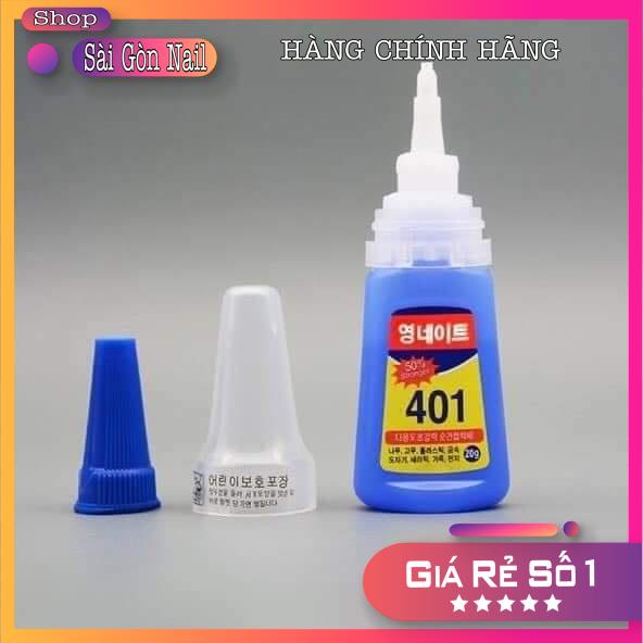 Keo 401, Keo gắn móng đính đá