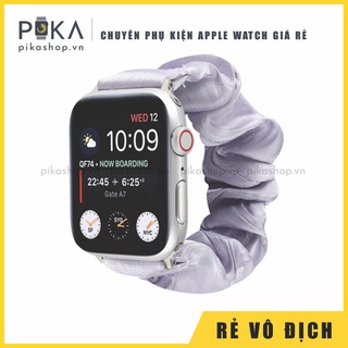 Combo cột tóc + dây đeo vải lụa AW 7/6/5/4/3/2/1 Đủ 38/40/42/44mm