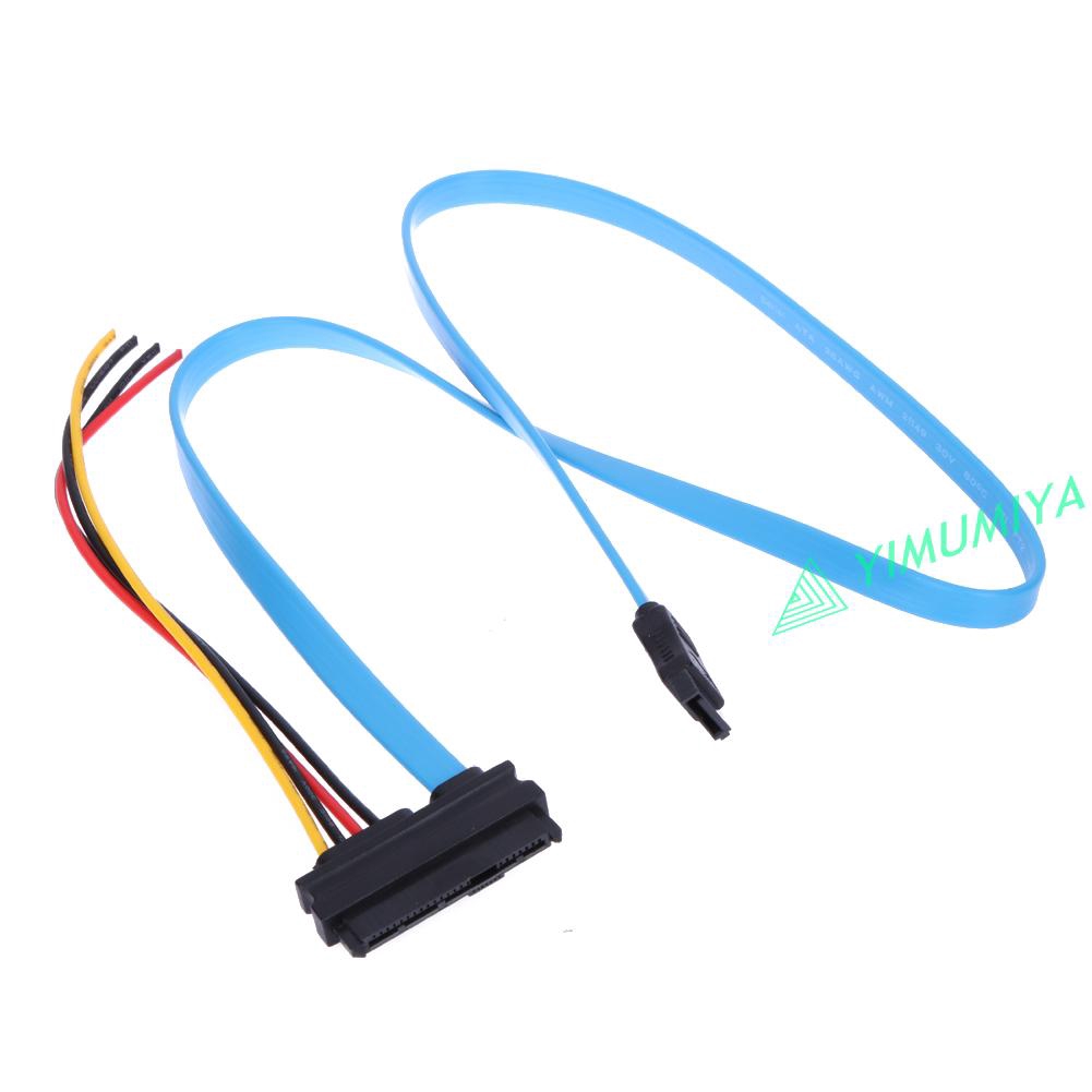 YI 7 Pin SATA Serial ATA to SAS 29 Pin and 4 Pin Power Adapter Connector Cable