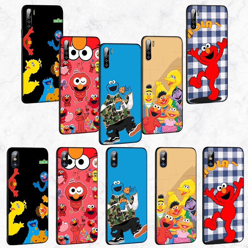 Ốp điện thoại silicone mềm hình Elmo Sesame Street cho OPPO A3S A5S A12 A12E A5 A37 NEO 9 A39 A57 A5S A7 A59 F1S A77 F3 A83 A1K GR37