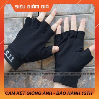 HOT-  [GIÁ KHO] Găng tay 511 cụt ngón chiến thuật, găng tay xe máy, đi phượt, găng tay tập gym