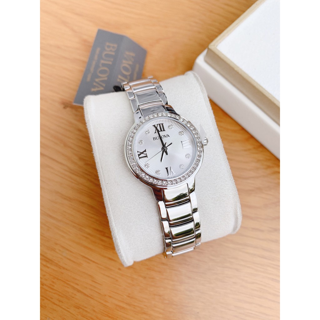 Đồng hồ nữ chính hãng Bulova 96L280 - máy quartz pin - Mặt kính khoáng
