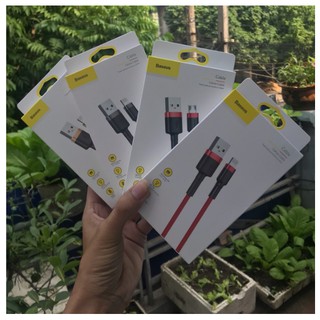 Cáp sạc lightning + micro usb baseus dài 2m bọc kelva siêu bền cho ip5-6-7-8-x