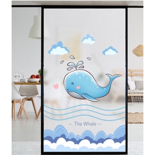Cá voi bé nhỏ - Giấy dán kính mờ cửa sổ và phòng tắm chống nhìn trộm tránh ánh sáng mạnh