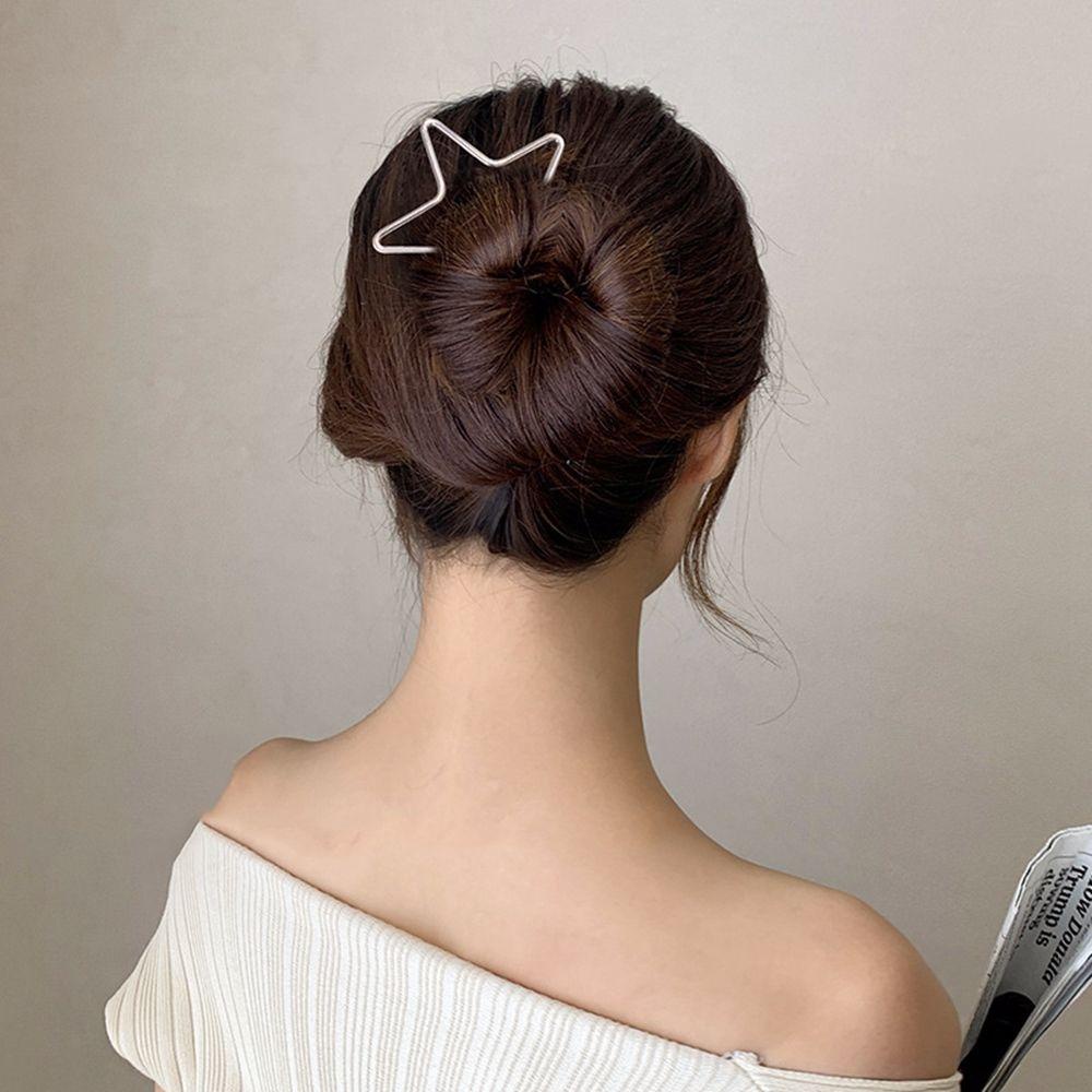 JARRED Kẹp Tóc Hình Trái Tim Bằng Hợp Kim Phong Cách Hàn Quốc