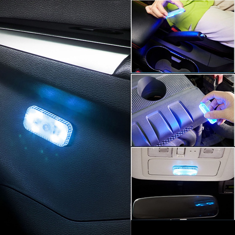 Đèn LED Đọc Sách Gắn Trần Xe Hơi Từ Tính Có Thể Sạc Lại Bằng Cổng Usb