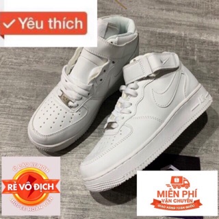 Video + ảnh thật > giày sneaker af1 trắng cao cổ