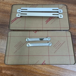 Khung biển số ô tô mẫu mới, khung inox gò mép chống nước