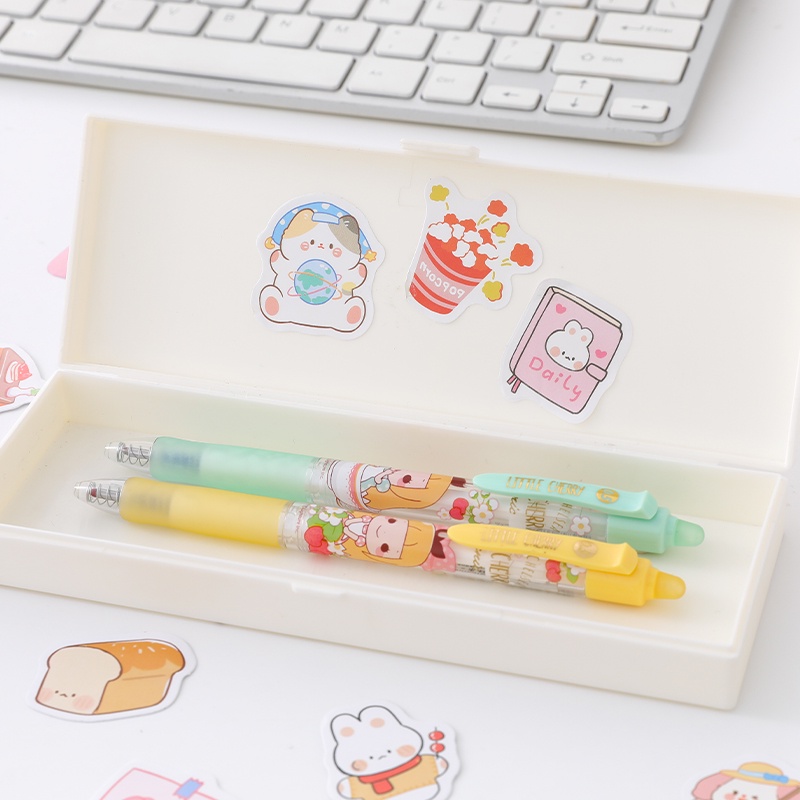 Hộp 46 Miếng Dán Họa Tiết Hoạt Hình Trang Trí Sổ Tay / Nhật Ký DIY