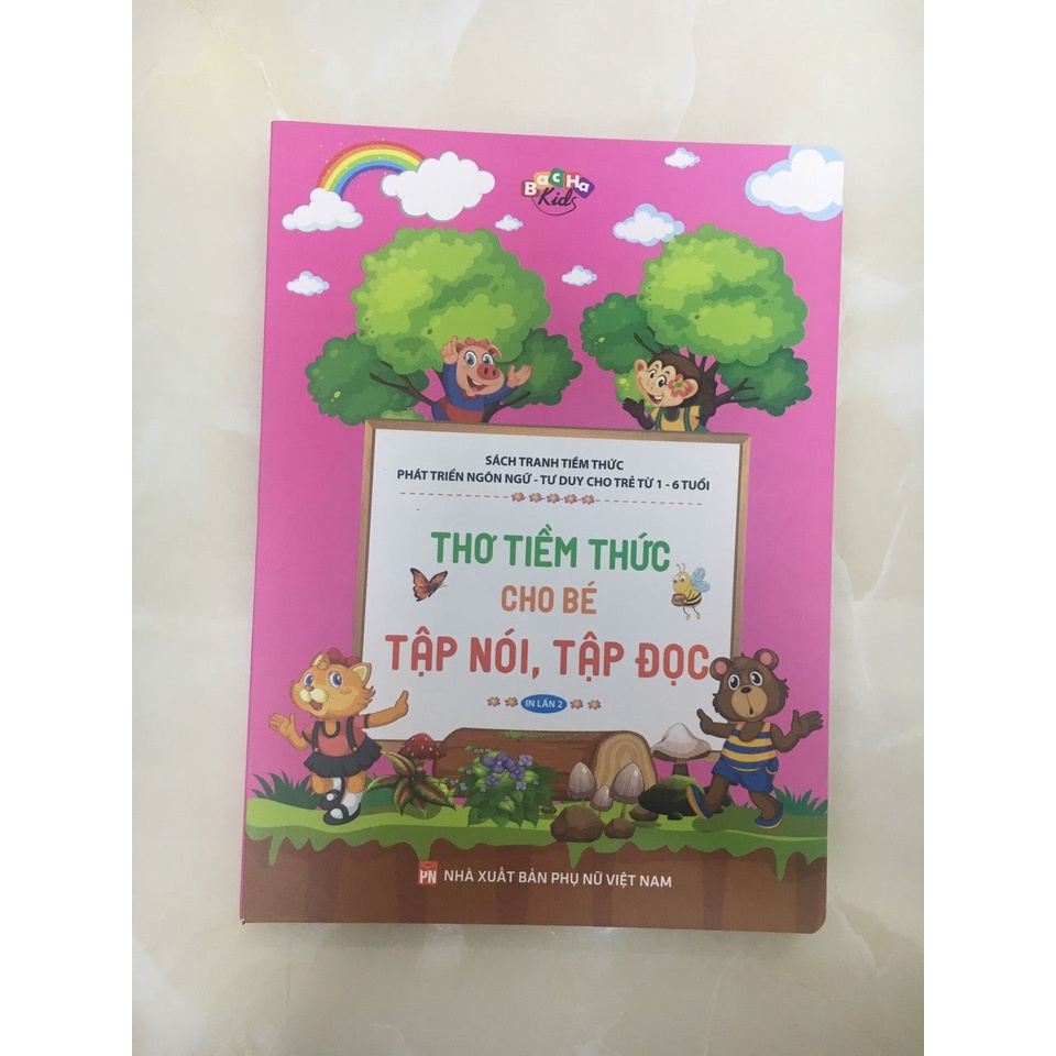 Sách - Thơ Tiềm Thức Cho Bé Tập Nói, Tập Đọc