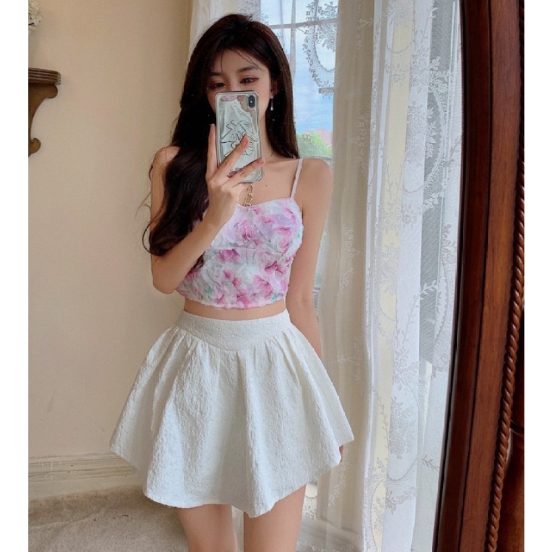 Áo Hai Dây Họa Tiết Hoa Quyến Rũ Thời Trang Mùa Hè Cho Nữ | BigBuy360 - bigbuy360.vn