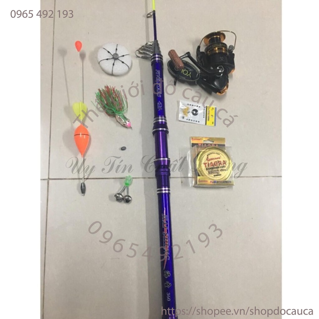 Combo cần câu 3m6 và máy câu yolo MS 5000 ( rẻ vô địch )