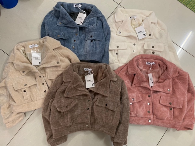 Áo khoác dạ ngắn đính khuy ( ảnh thật - hàng l1 QC ) | BigBuy360 - bigbuy360.vn