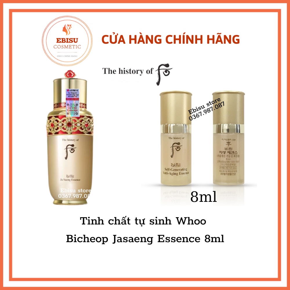 COMBO 2 Tinh chất tự sinh Whoo Bicheop Jasaeng Essence 8ml{ DATE 12/2023}