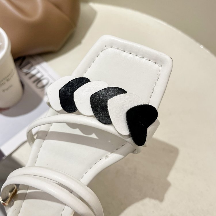 Xăng đan Mũi Vuông Hở Ngón Thời Trang Cho Nữ