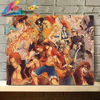 Tranh sơn dầu tự tô số hóa - Luffy