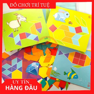 Đồ chơi ghép tranh bằng gỗ Tangram 170 chi tiết phát triển tối đa sức sáng tạo cho bé