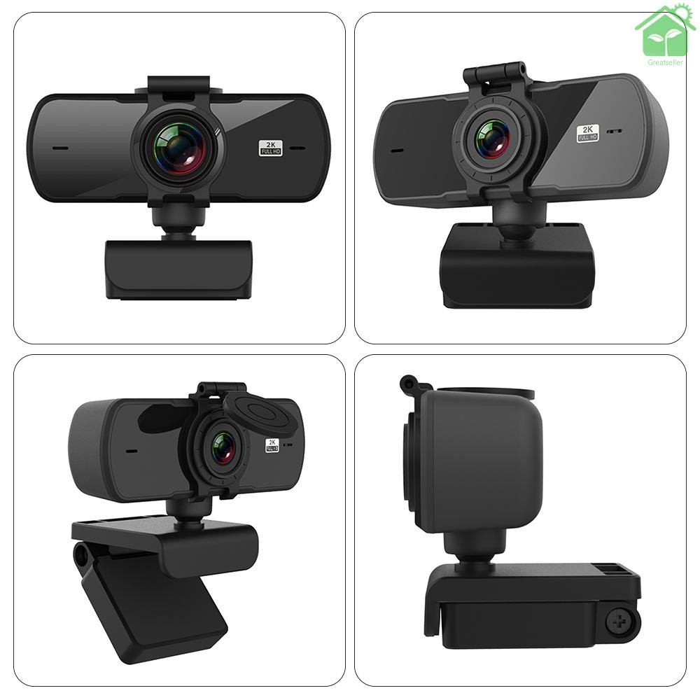 Camera Usb P5 2k Hd Kèm Mic Hỗ Trợ Dạy Học Trực Tuyến