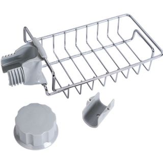 Kệ Inox Gắn Vòi Nước Kệ Giỏ Đựng Để Đồ Rửa Chén Bát Kệ Gắn Bồn Rửa Chén Tiện Lợi