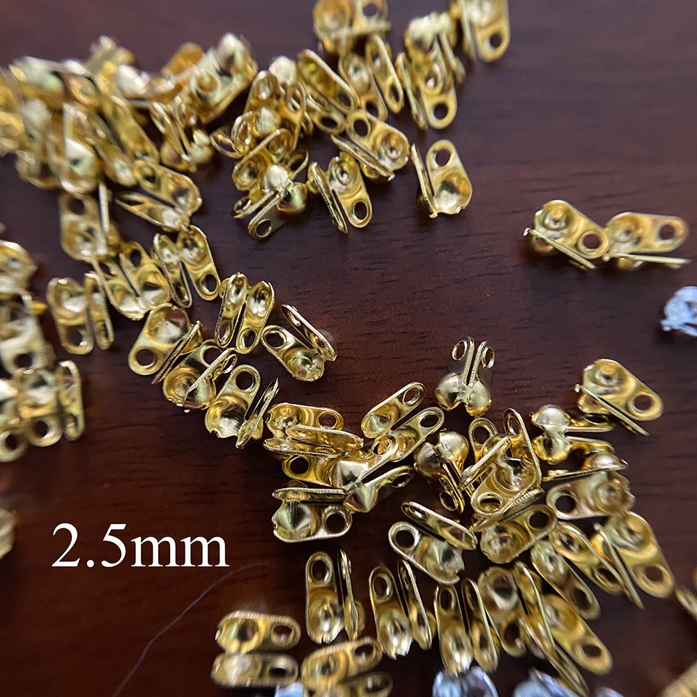 10 chốt đầu dây xích bi loại nhỏ 2mm và 2.5mm nguyên liệu làm trâm làm trang sức cổ trang cosplay cổ phục có màu KC