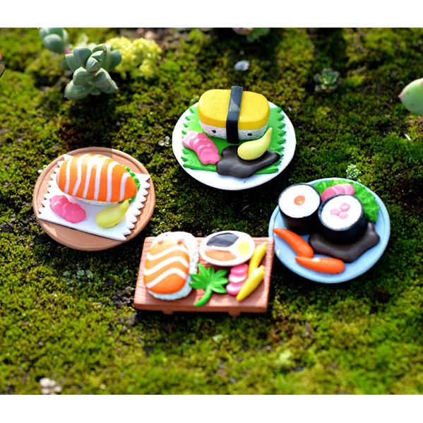 Đồ chơi Mô Hình món Sushi giả đồ chơi nhập vai Sushi trưng bày trang trí