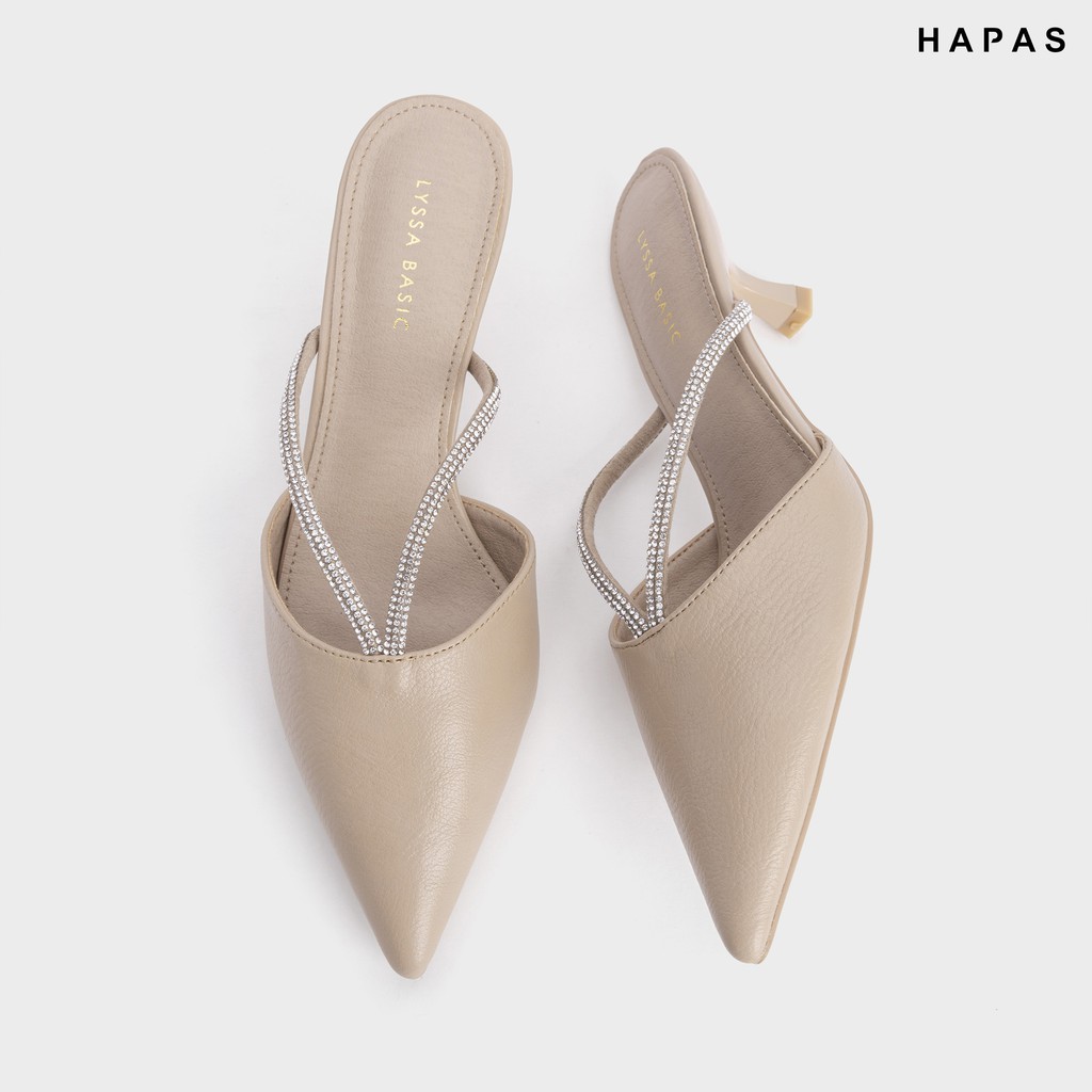 Giày Cao Gót Nữ Mũi Nhọn Quai Đá 7Phân HAPAS - CG77108