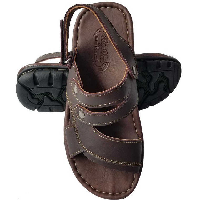 Giày sandal nam BIGBEN da bò thật SD11