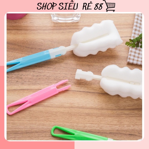 Que rửa cốc , bình sữa tiện dụng - Que rửa cốc bọt biển 88111 Siêu Rẻ 88
