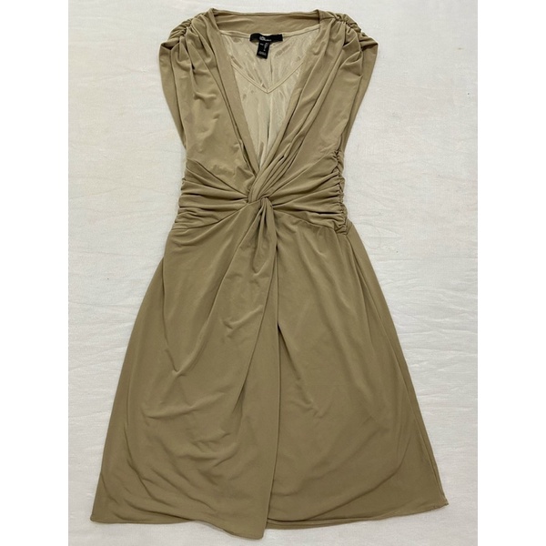 Đầm thun ladong xoắn eo có lót Ninomaxx (Size S) - Thanh lý vnxk